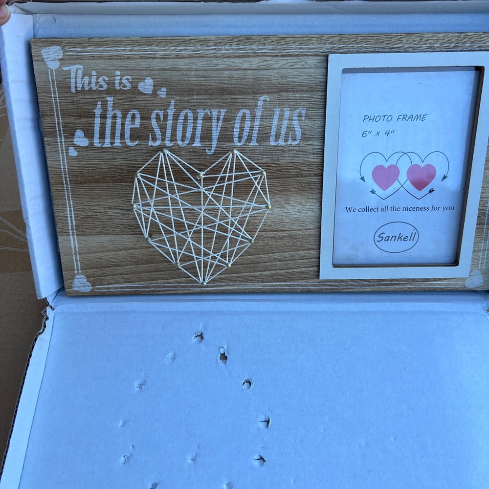 The Story of Us Wooden Frame, Brand New